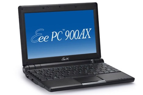 Официально выпущен 9-дюймовый нетбук Asus Eee PC 900AX