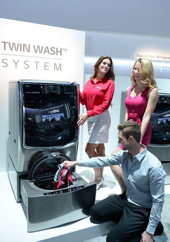 LG TWIN Wash – новая категория стиральных машин на CES 2015