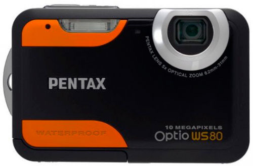 Pentax фотоаппарат компакт камера WS80 HD видео 720p