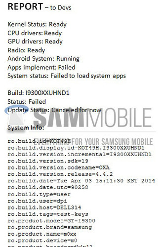 Смартфон Samsung Galaxy S III (GT-I9300) не получит Android 4.4
