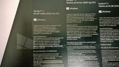 LTE-версия планшета Surface 2 "засветилась" на фото