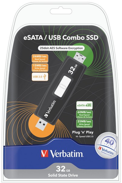 Verbatim Combo SSD eSATA 32 