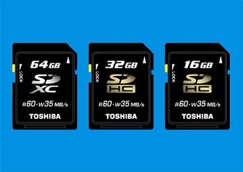 Toshiba   SDXC 64  SDHC SD Memory UHS 104