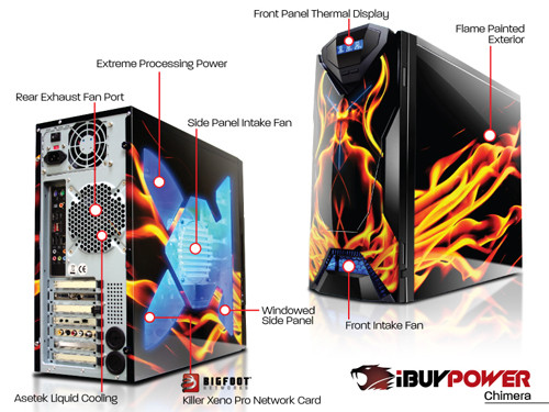 iBuyPower Chimera Killer Special Edition сетевая карта  Xeno Pro core i7 phenom ddr3