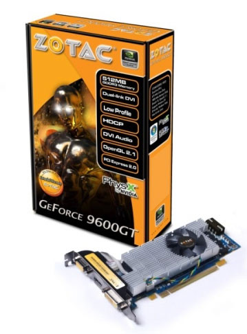  ZOTAC GeForce 9600GT LP
